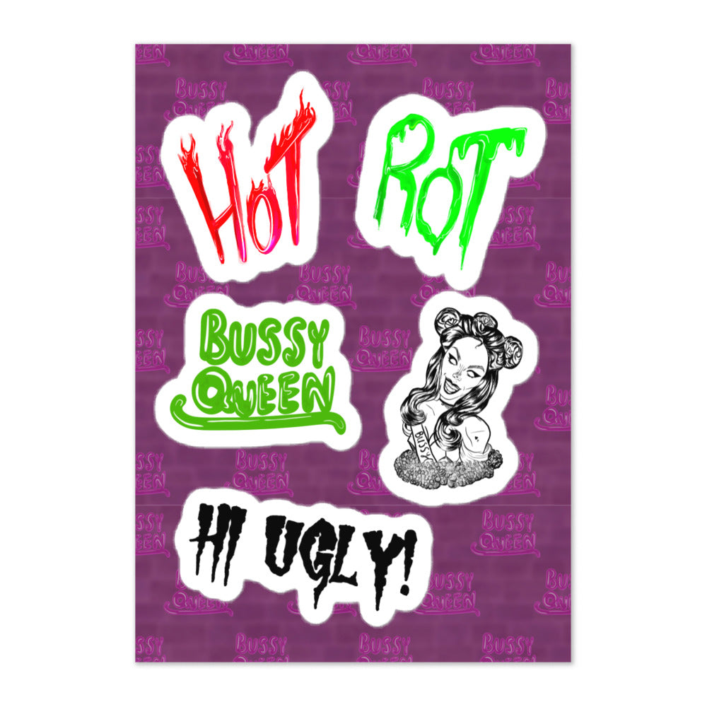 Bussy Queen Sticker sheet